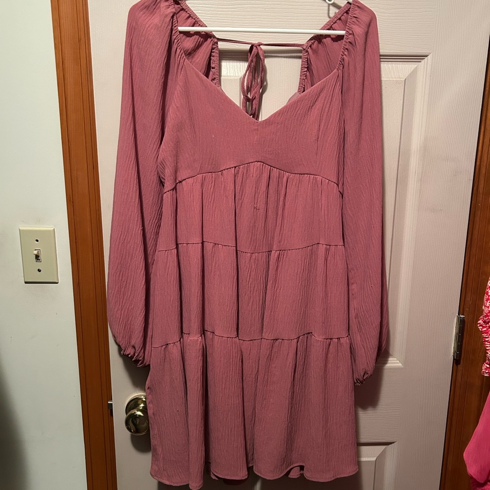 Altar'd State Dusty Rose Strappy Dress